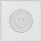 Ekena Millwork Standard Sedgwick Bullseye Rosette With Rounded Edge, 6"W x 6"H x 3/4"P ROSP060X060X075SDG04 - alternate 2